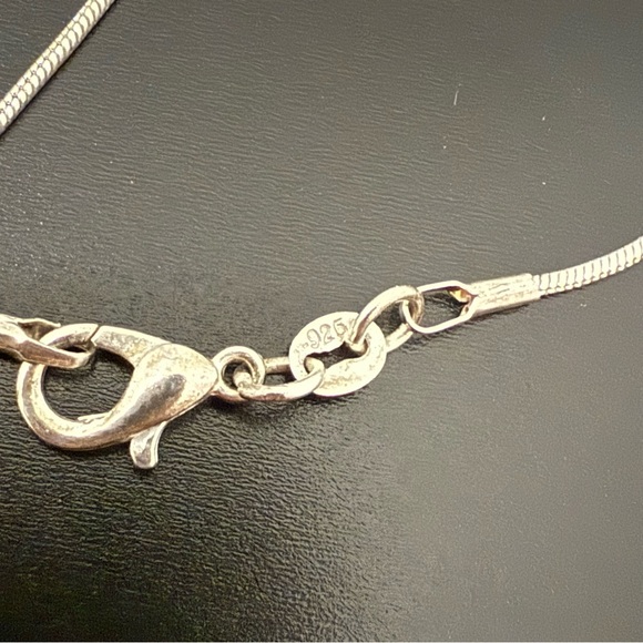 Unique Vintage Handcrafted 925 Sterling Silver Mermaid W/ Gemstones Necklace 15g - Picture 16 of 16